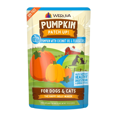 Wet Food Supplement For Dogs & Cats - PUMPKIN PATCH UP! - Pumpkin with Coconut Oil & Flaxseeds - J & J Pet Club - Weruva