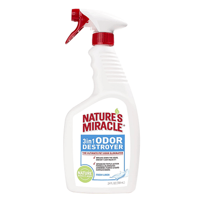 3 in 1 Odor Destroyer - Fresh Linen - 24 oz - J & J Pet Club - Nature's Miracle