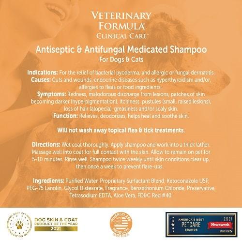 Antiseptic & Antifungal Medicated Shampoo - 16 fl oz - J & J Pet Club - Veterinary Formula Clinical Care