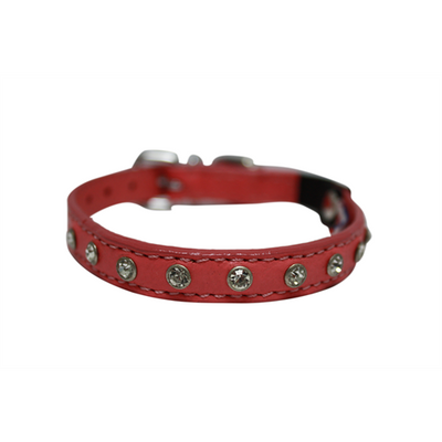 Athens Cat Collar with Rhinestones - Bubblegum Pink - J & J Pet Club - Angel Pet Supplies