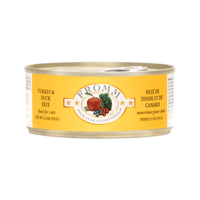 Canned Cat Food - FOUR STAR - Turkey & Duck Pâté - 5.5 oz - J & J Pet Club - Fromm