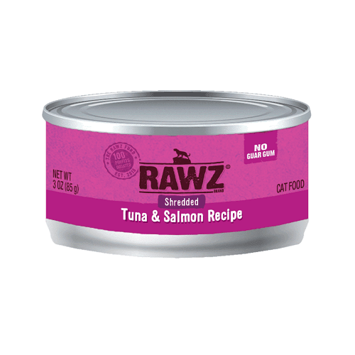 Canned Cat Food - Shredded Tuna & Salmon - J & J Pet Club - Rawz