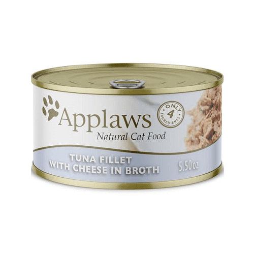 Canned Cat Treat - Tuna Fillet with Cheese in Broth - J & J Pet Club - Applaws