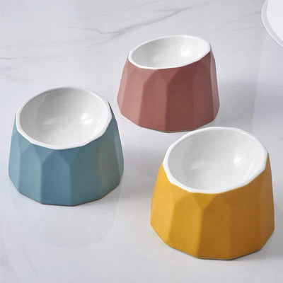 Ceramic Pet Bowl - Volcanoes Series - J & J Pet Club - HOCC