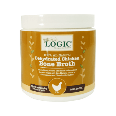Dehydrated Chicken Bone Broth - 6 oz - J & J Pet Club - Nature's Logic