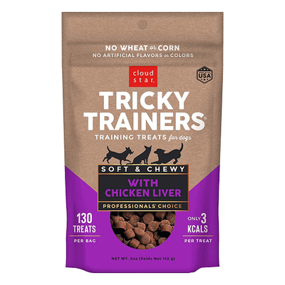 Dog Treat - TRICKY TRAINERS - Soft & Chewy with Chicken Liver - J & J Pet Club - Cloud Star