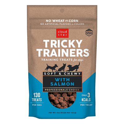 Dog Treat - TRICKY TRAINERS - Soft & Chewy with Salmon - J & J Pet Club - Cloud Star
