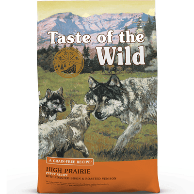 Dry Dog Food - High Prairie Puppy Recipe with Roasted Bison & Roasted Venison - J & J Pet Club - Taste of the Wild