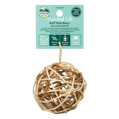 Enriched Life - Rattan Ball - J & J Pet Club - Oxbow