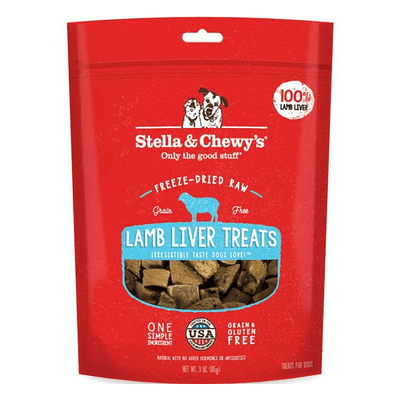 Freeze Dried Dog Treat - Single Ingredient - Lamb Liver - 3 oz - J & J Pet Club - Stella & Chewy's