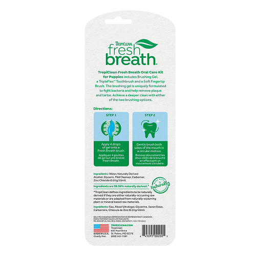 FRESH BREATH - Oral Care Kit For Puppies (Daily Care) - J & J Pet Club - TropiClean