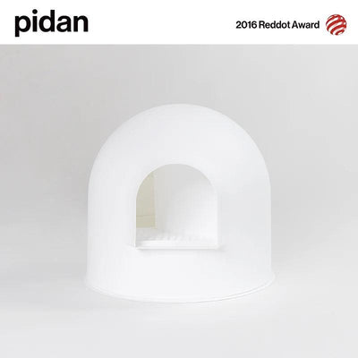 "Igloo" Cat Litter Box - incl. litter scoop - White - J & J Pet Club - Pidan