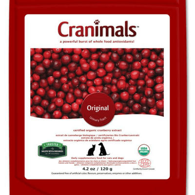 Original - Urinary Tract Pet Supplement - 4.2 oz Bag - J & J Pet Club - Cranimals