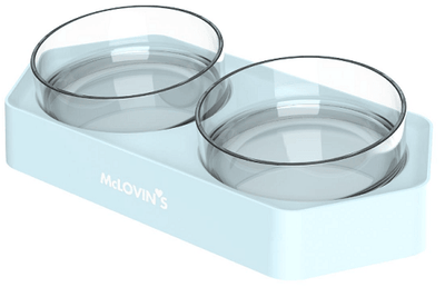 Pet Bowl - 8 Degree Angled - Double - J & J Pet Club - McLOVIN'S