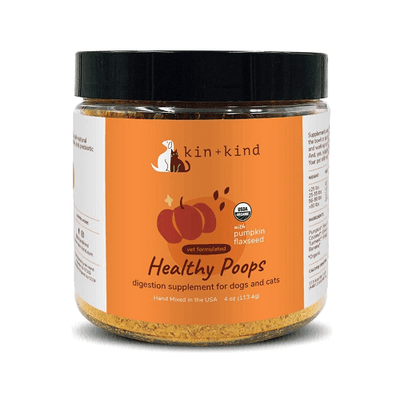 Pet Digestion Supplement - Healthy Poops (Pumpkin & Flaxseed) - J & J Pet Club - Kin+Kind