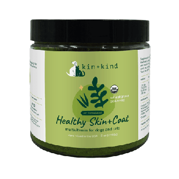 Pet Skin & Coat Supplement - Healthy Skin+Coat (Wheatgrass & Seaweed) - J & J Pet Club - Kin+Kind
