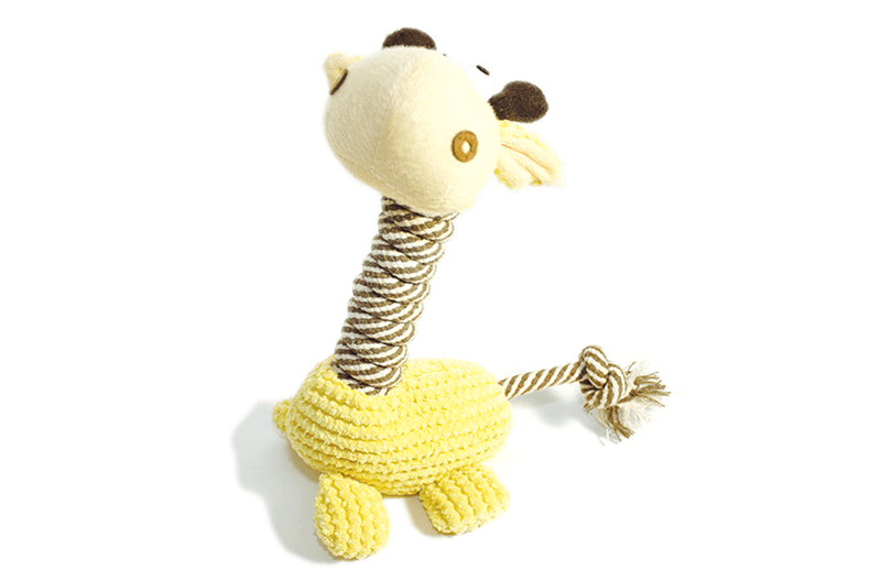 Plush Dog Toys - Lucy The Giraffe - J & J Pet Club - Be One Breed