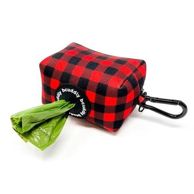 Poop Bag Holder - Red Plaid - J & J Pet Club - Bcuddly