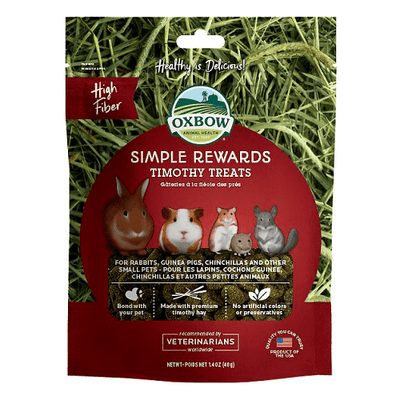 Simple Rewards - Small Animal Treat - Timothy - 1.4 oz - J & J Pet Club - Oxbow