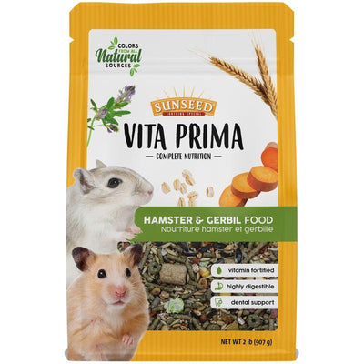 Vita Prima - Hamster & Gerbil Food - 2 lb - J & J Pet Club - Sunseed