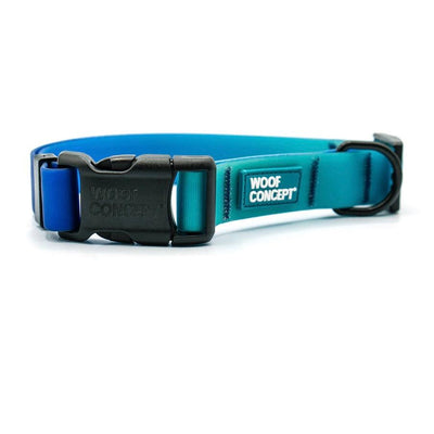 Waterproof Dog Collar - AQUA COLLECTION - Blue Hawaiian - J & J Pet Club - Woof Concept