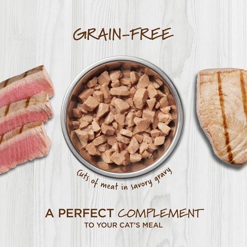 Wet Cat Food Topper - HEALTHY CRAVINGS - Real Tuna Recipe - 3 oz pouch - J & J Pet Club - Instinct