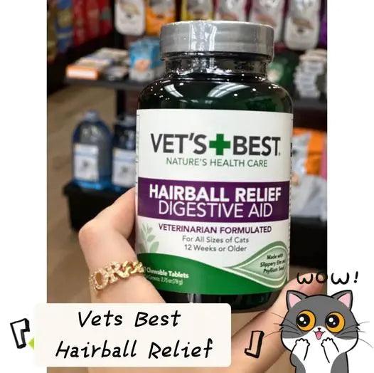 Vet's Best Hairball Relief: Natural Cat Care Solution - J & J Pet Club