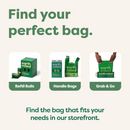 Easy-Tie Handle Poop Bags, 120 ct