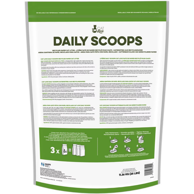 Cat Litter - Daily Scoops - Recycled Paper Cat Litter