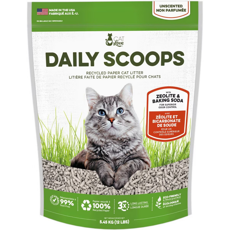 Cat Litter - Daily Scoops - Recycled Paper Cat Litter