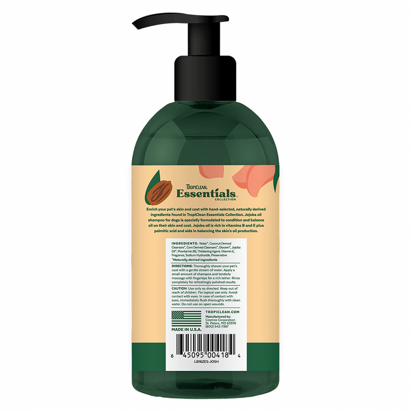 Dog Shampoo - ESSENTIALS - Jojoba Oil Control - 16 fl oz