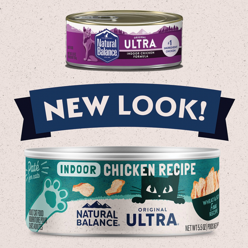 Canned Cat Food - ORIGINAL ULTRA - Indoor Chicken Recipe Paté - 5.5 oz