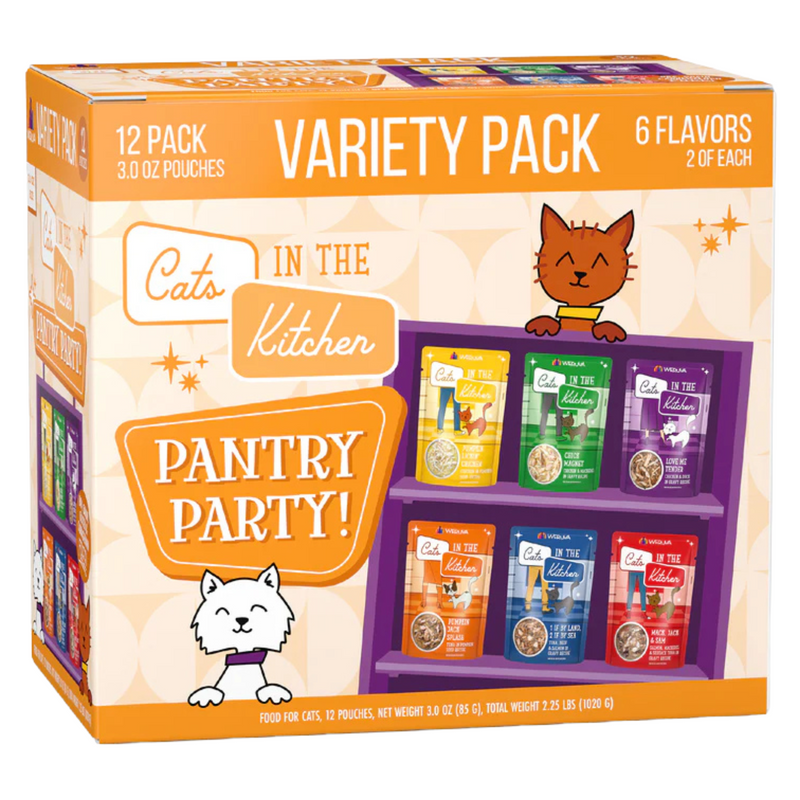 Pochette de chat - Chats dans la cuisine - Pantry Party - Pack de variété - 12 x 3 oz