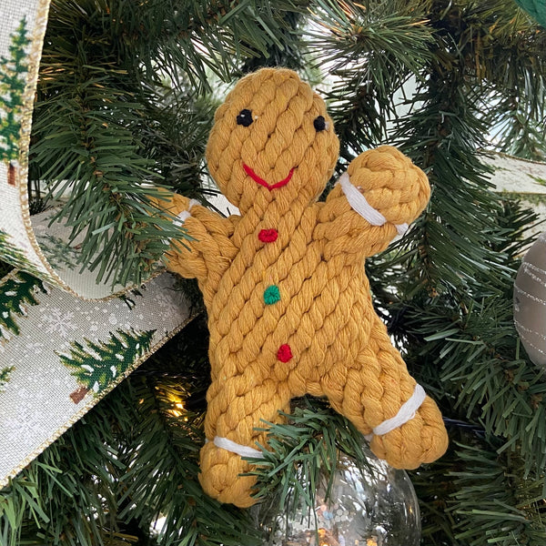 Cat & Dog Dental Cleaning Rope Toy (limited) - Gingerbread Man – J & J ...