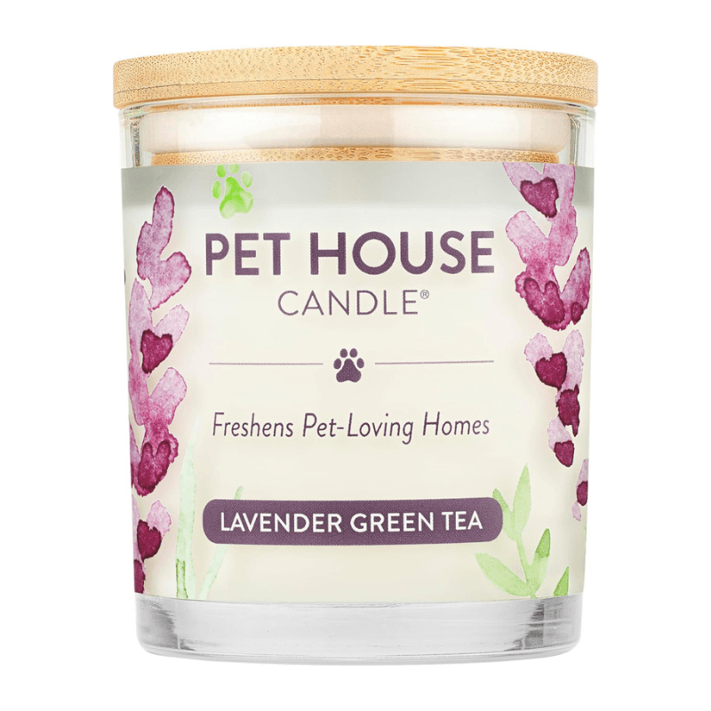 100% Plant-Based Wax Candle, Lavender Green Tea - 8.5 oz - J & J Pet Club - Pet House