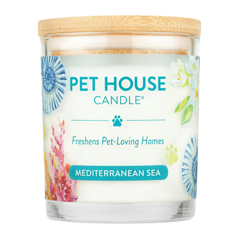 100% Plant-Based Wax Candle, Mediterranean Sea - 8.5 oz - J & J Pet Club - Pet House