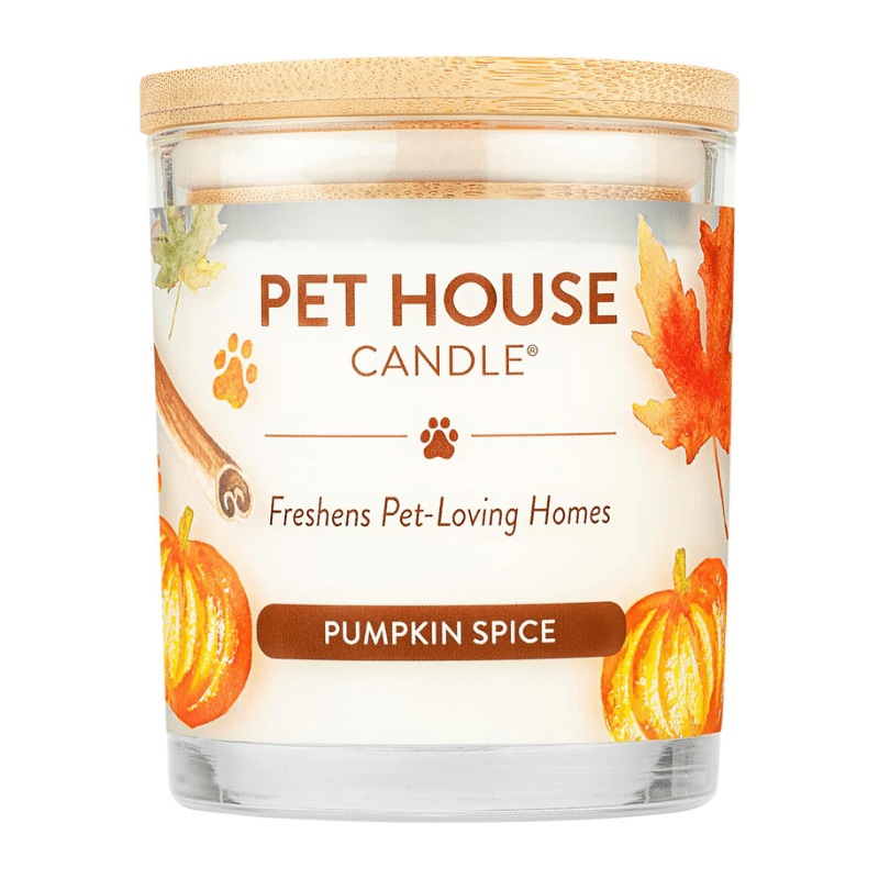 100% Plant-Based Wax Candle, Pumpkin Spice - 8.5 oz - J & J Pet Club - Pet House