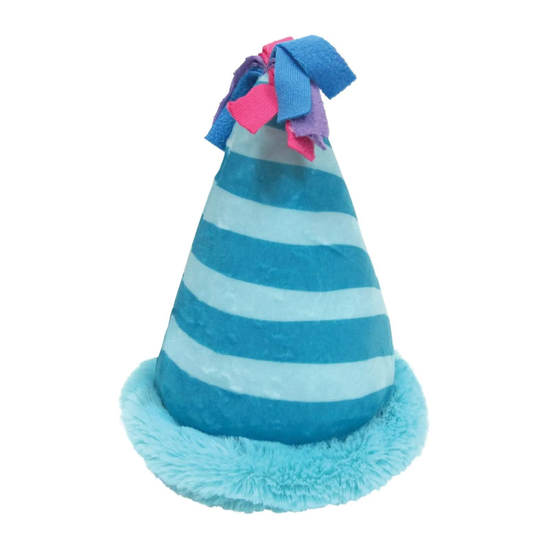 Plush Dog Toy - Birthday Hat Crinkle - 6"