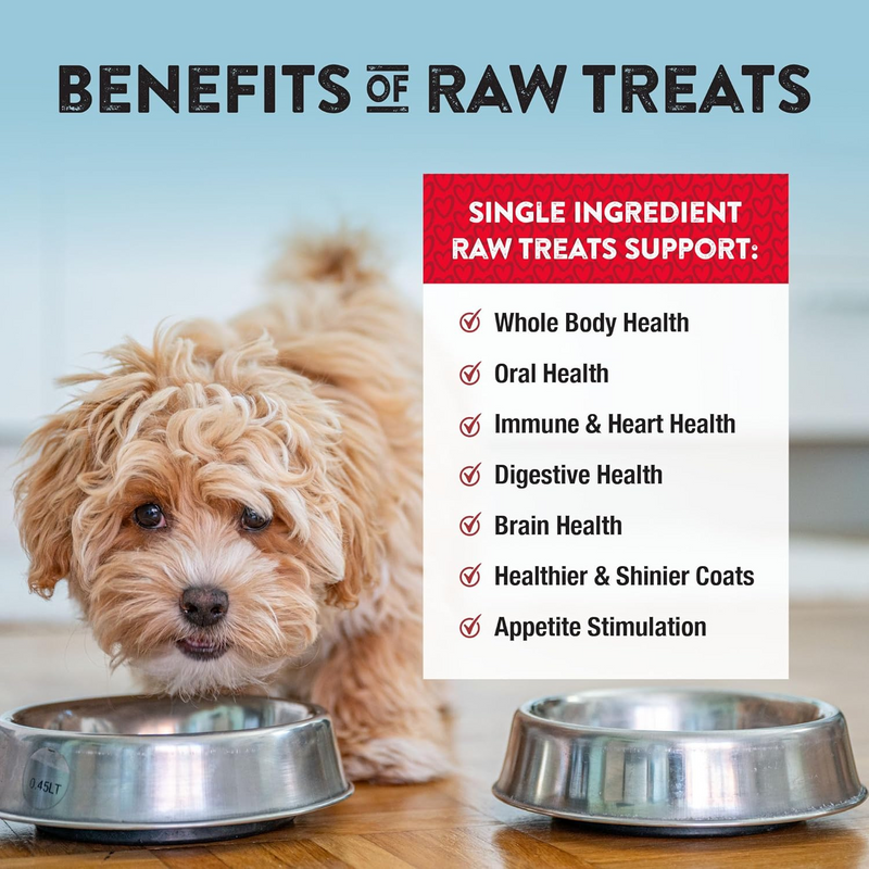 Freeze Dried Treat for Dogs & Cats - RAW REWARDS - Beef Heart