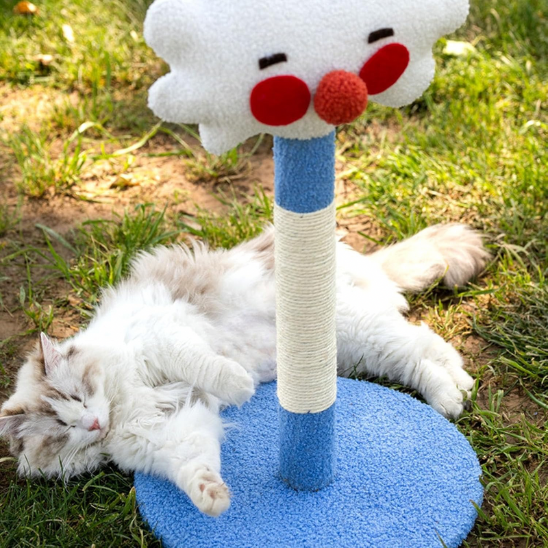 23.6" Smile Face Cat Scratching Post