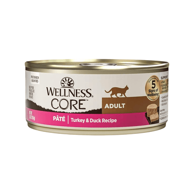 Canned Cat Food - CORE - Classic Pâté - Turkey & Duck Recipe - 5.5 oz - J & J Pet Club - Wellness