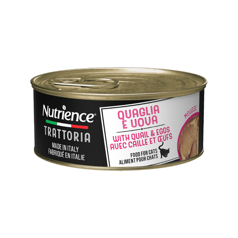 Canned Cat Food - TRATTORIA - Quail & Egg Mousse - 85 g