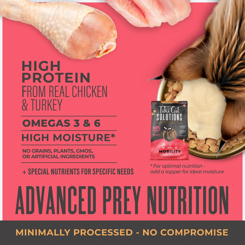 Dry Cat Food - SOLUTIONS - Mobility - Chicken & Turkey Recipe - Adult