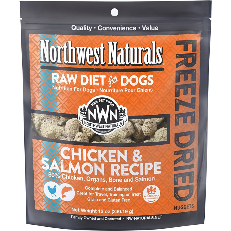 Freeze Dried Dog Food - Nuggets - Chicken & Salmon Recipe