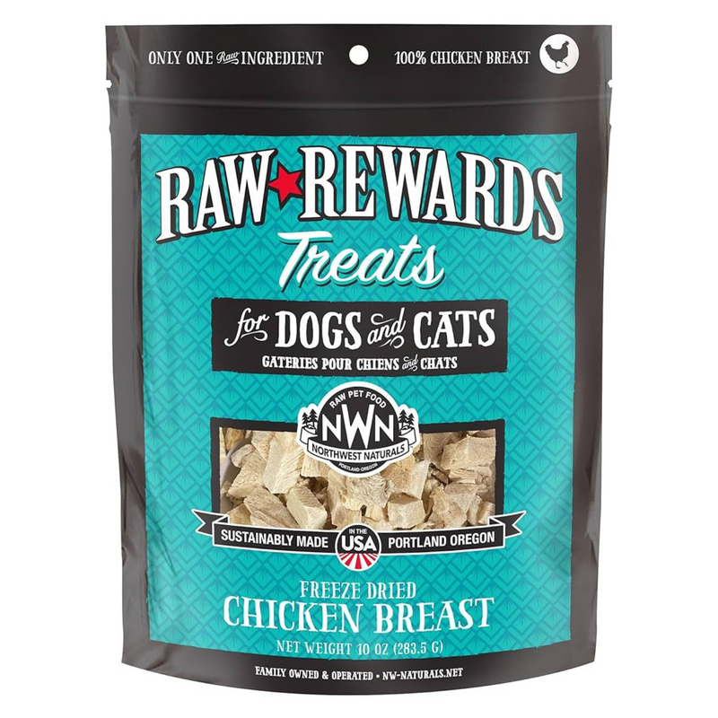 Freeze Dried Treat for Dogs & Cats - RAW REWARDS - Chicken Breast