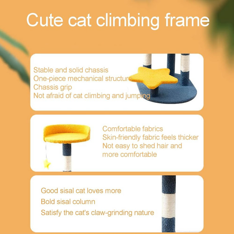 Multi Level Cat Tree Condo with Sisal Scratching Posts