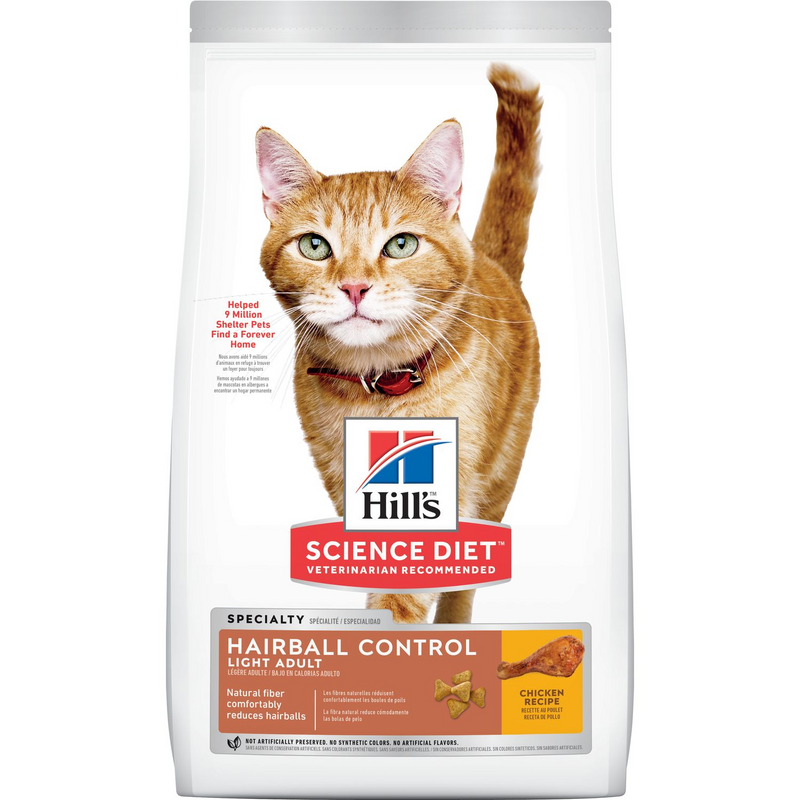 *(Please Use By 2026-03-31)* Dry Cat Food - SPECIALTY - Hairball Control - Light Adult - Chicken Recipe - 15.5 Lb