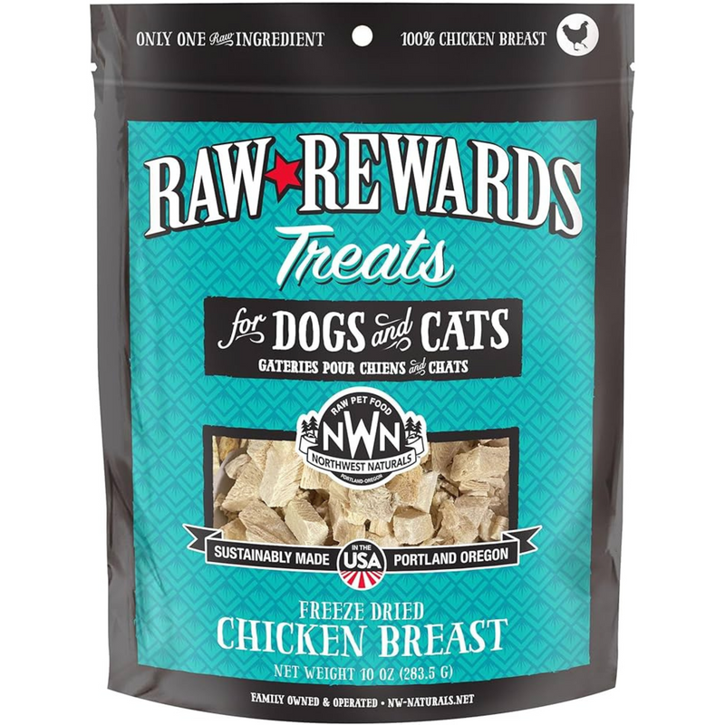 Freeze Dried Treat for Dogs & Cats - RAW REWARDS - Chicken Breast