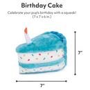 Plush Dog Toy - NomNomz - Birthday Cake - Blue