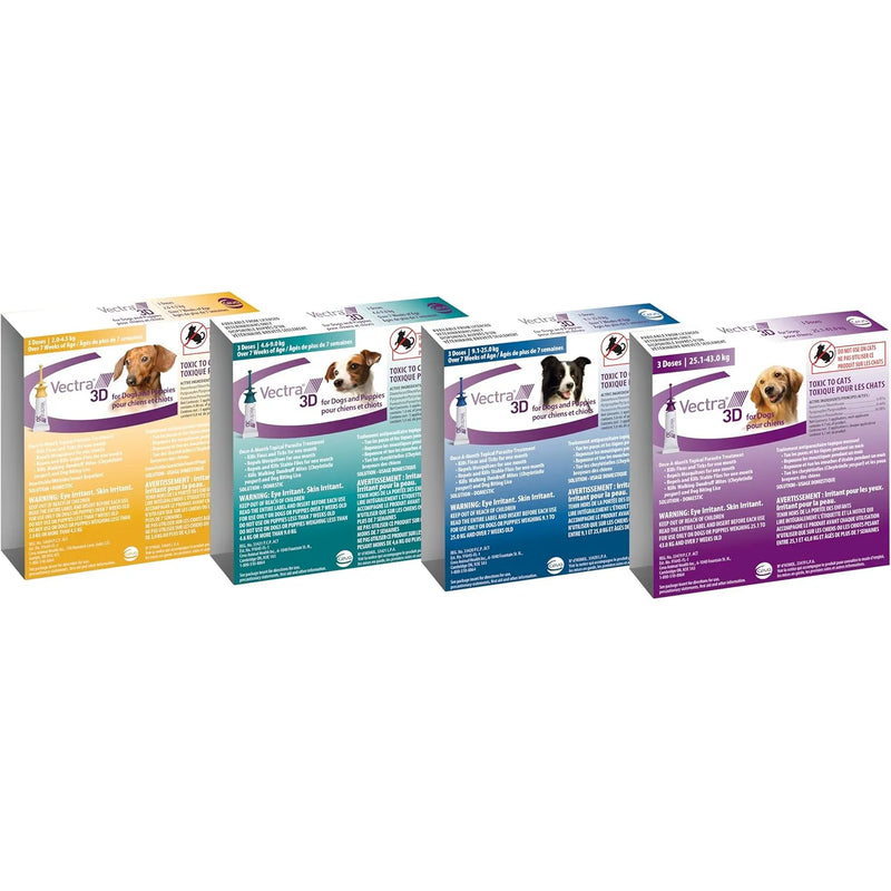 VECTRA 3D For Dogs & Puppies 9.1 - 25 kg, 3 doses